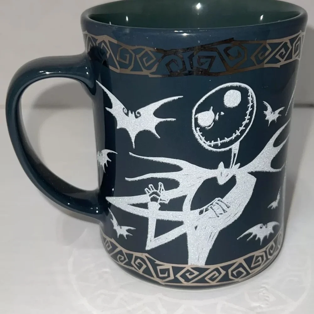 Disney Store Nightmare Before Christmas‎ Halloween Graveyard Glitter Mug NEW